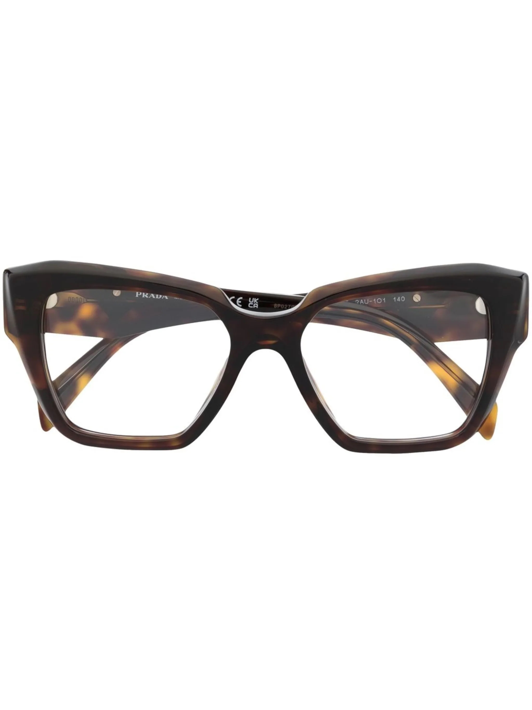 Prada Symbole frames with triangle plaque